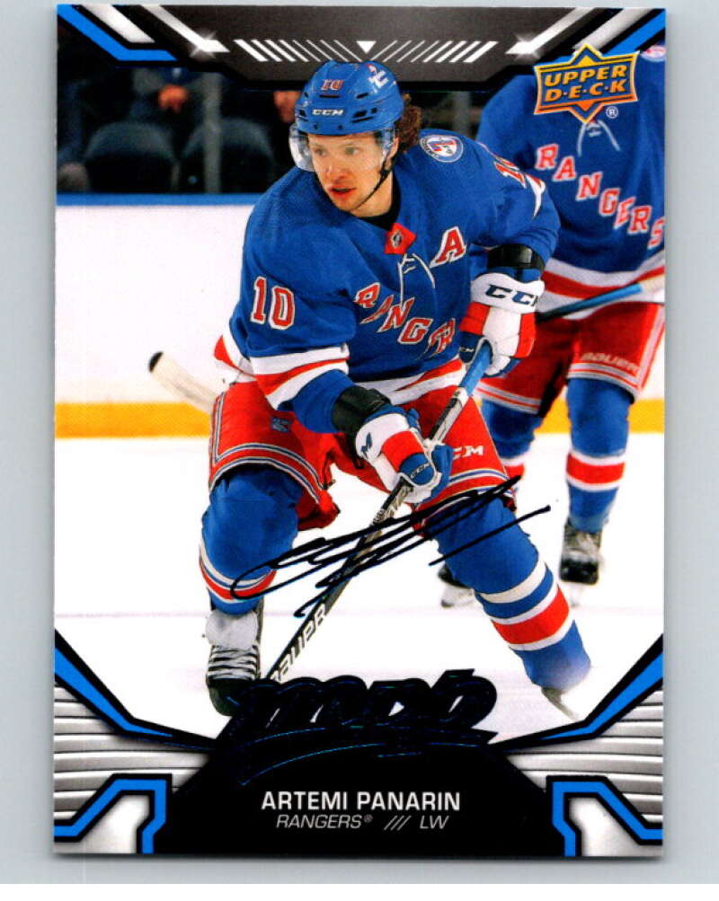 2022-23 UD MVP Blue Script #10 Artemi Panarin New York Rangers V86070 Image 1