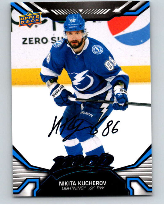 2022-23 UD MVP  Blue Script #11 Nikita Kucherov  Tampa Bay Lightning  V86071 Image 1