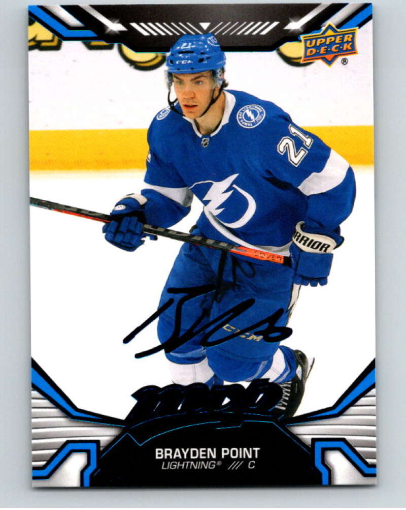 2022-23 UD MVP Blue Script #29 Brayden Point Tampa Bay Lightning V86089 Image 1