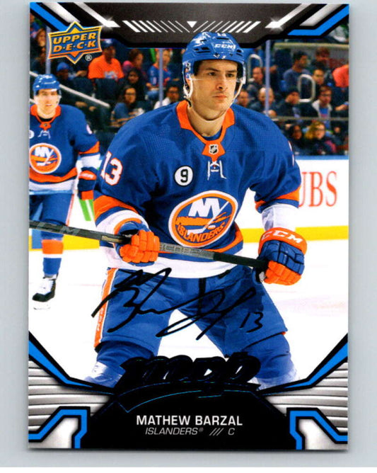2022-23 UD MVP  Blue Script #32 Mathew Barzal  New York Islanders  V86092 Image 1