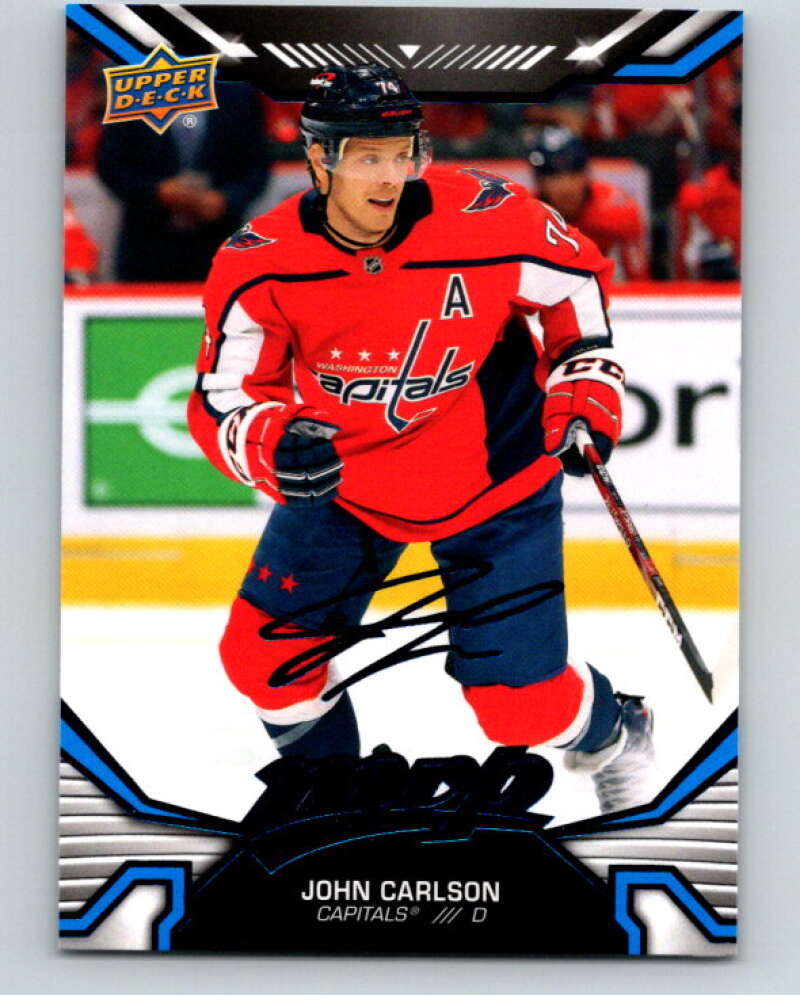 2022-23 UD MVP Blue Script #38 John Carlson Washington Capitals V86098 Image 1