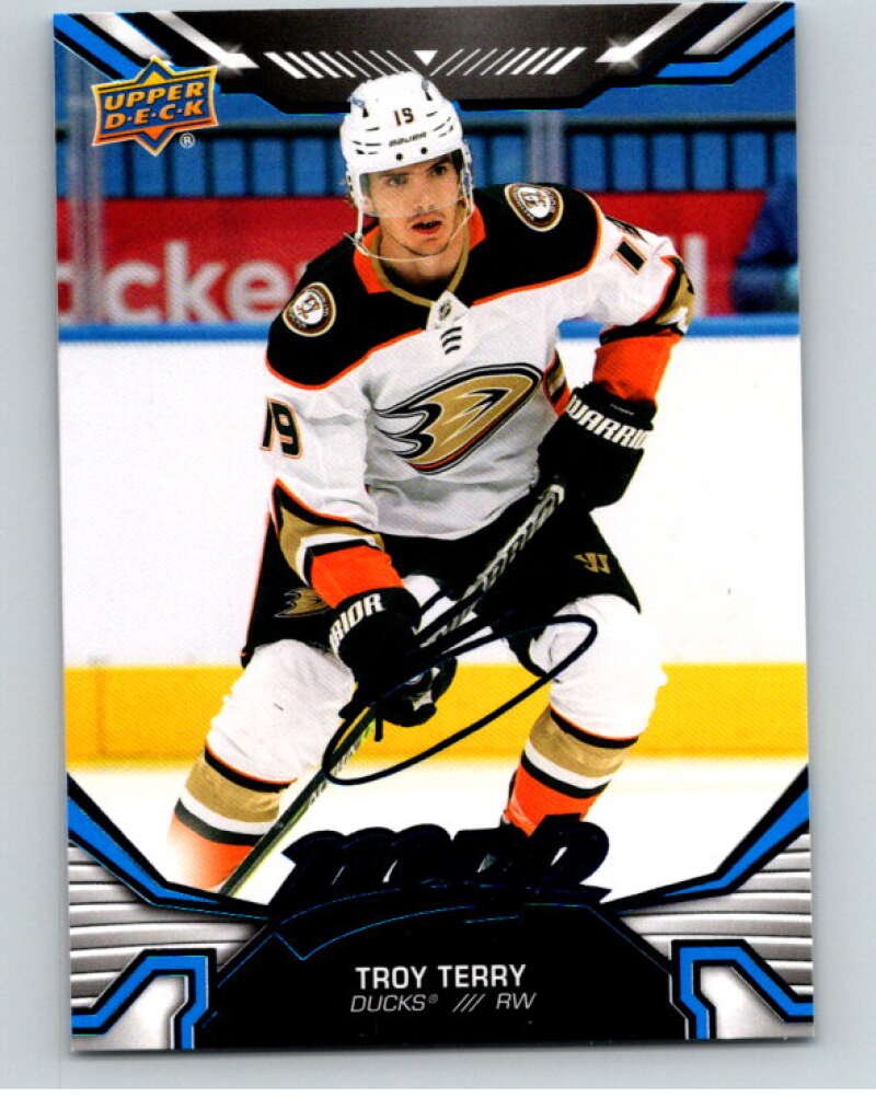 2022-23 UD MVP Blue Script #40 Troy Terry Anaheim Ducks V86100 Image 1