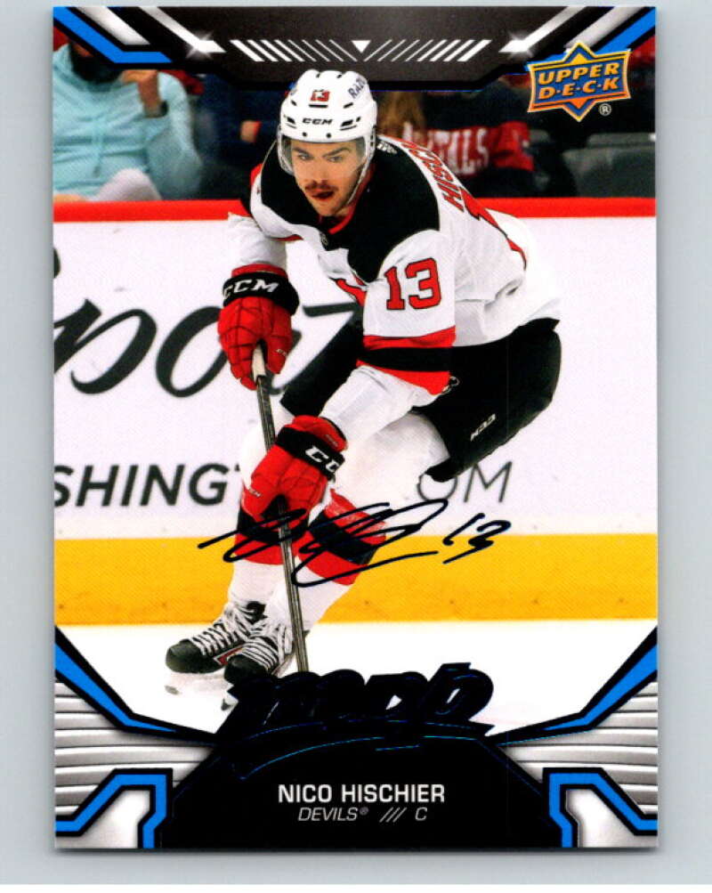 2022-23 UD MVP Blue Script #43 Nico Hischier New Jersey Devils V86103 Image 1