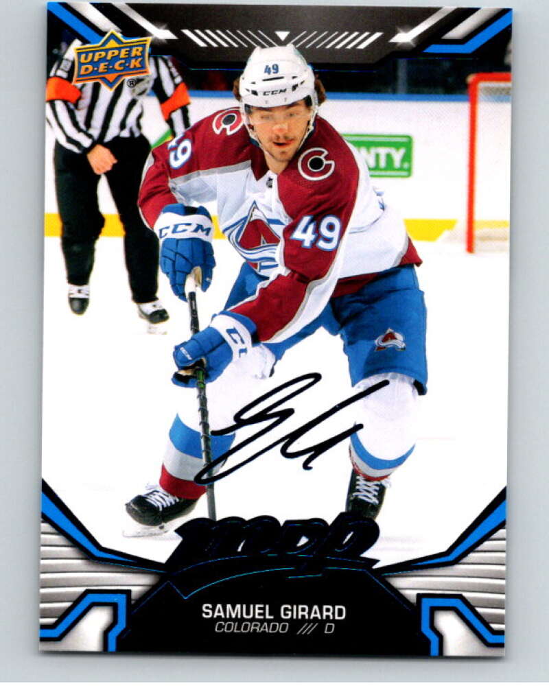 2022-23 UD MVP Blue Script #49 Samuel Girard Colorado Avalanche V86109 Image 1