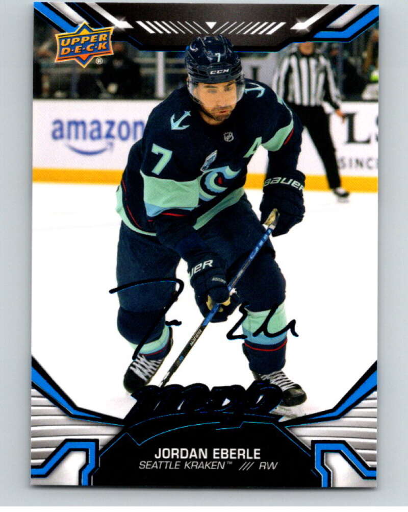 2022-23 UD MVP Blue Script #53 Jordan Eberle Seattle Kraken V86113 Image 1