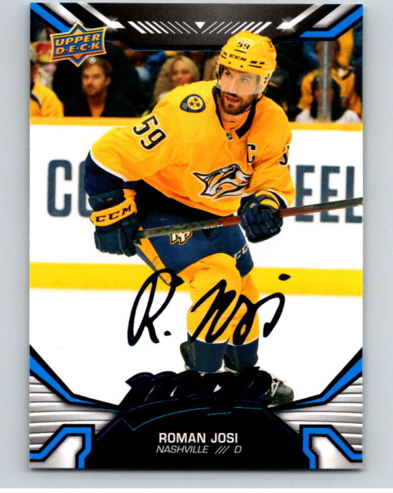 2022-23 UD MVP Blue Script #56 Roman Josi Nashville Predators V86116 Image 1