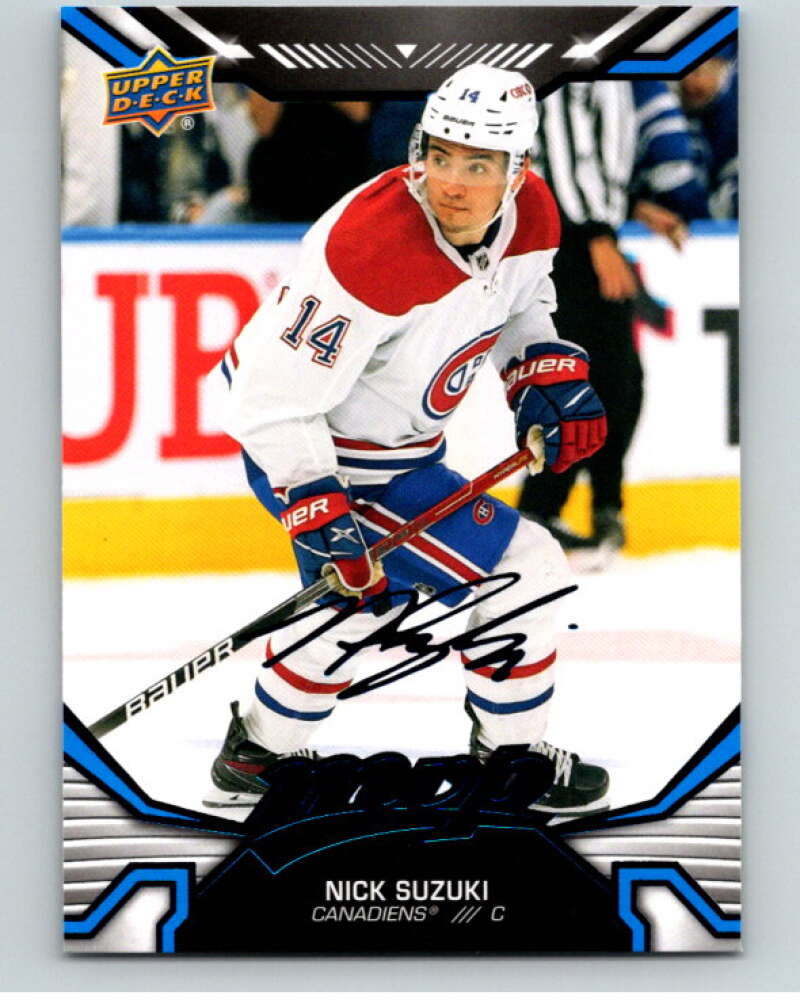 2022-23 UD MVP Blue Script #58 Nick Suzuki Montreal Canadiens V86118 Image 1