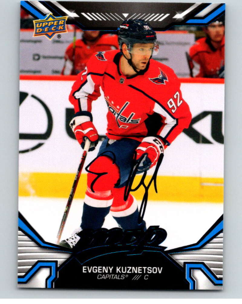 2022-23 UD MVP Blue Script #63 Evgeny Kuznetsov Washington Capitals V86123 Image 1