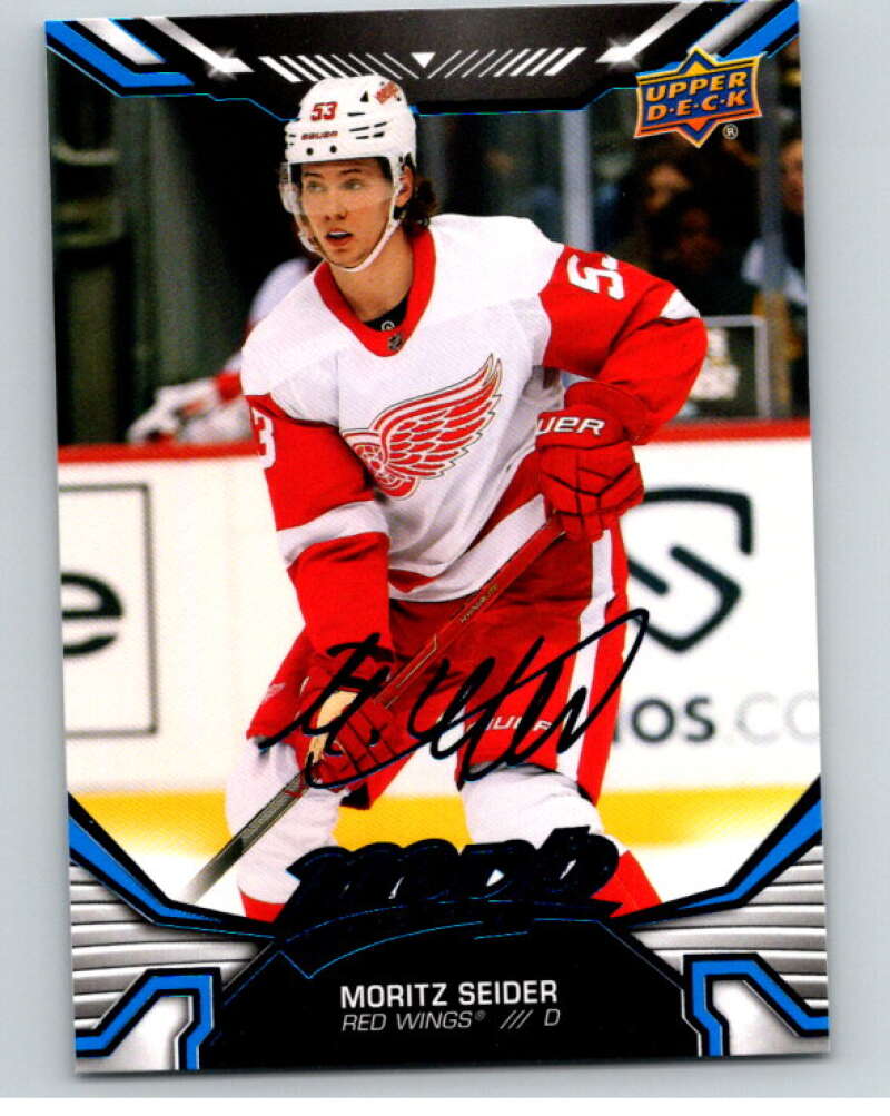 2022-23 UD MVP Blue Script #65 Moritz Seider Detroit Red Wings V86125 Image 1