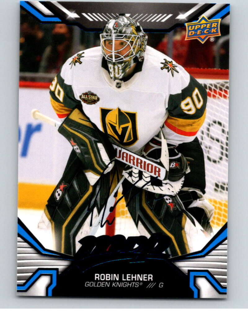 2022-23 UD MVP Blue Script #69 Robin Lehner Vegas Golden Knights V86129 Image 1