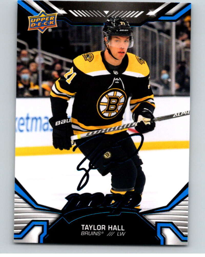 2022-23 UD MVP Blue Script #76 Taylor Hall Boston Bruins V86136 Image 1
