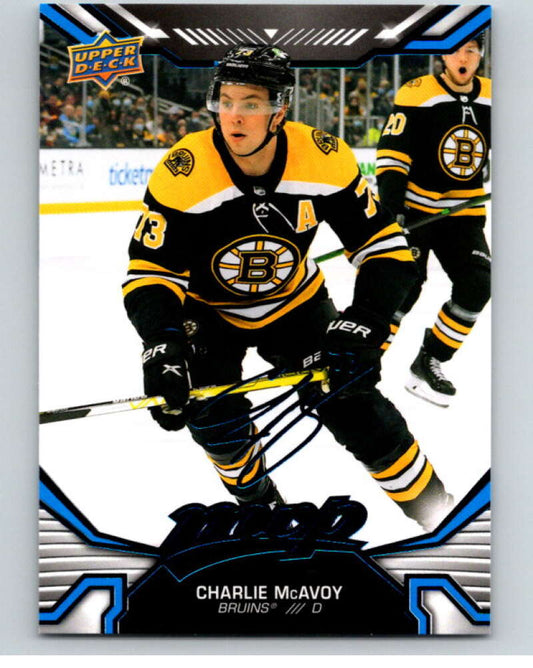 2022-23 UD MVP  Blue Script #80 Charlie McAvoy  Boston Bruins  V86140 Image 1
