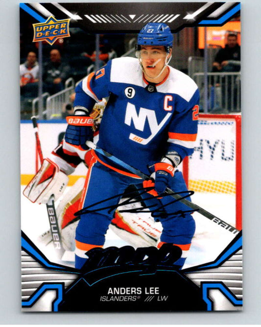 2022-23 UD MVP  Blue Script #92 Anders Lee  New York Islanders  V86152 Image 1