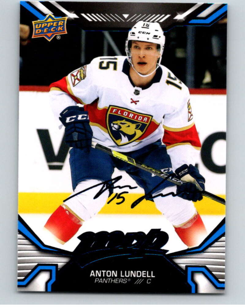 2022-23 UD MVP Blue Script #99 Anton Lundell Florida Panthers V86159 Image 1
