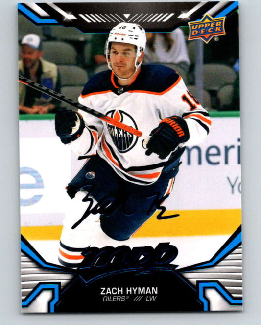 2022-23 UD MVP  Blue Script #107 Zach Hyman  Edmonton Oilers  V86167 Image 1