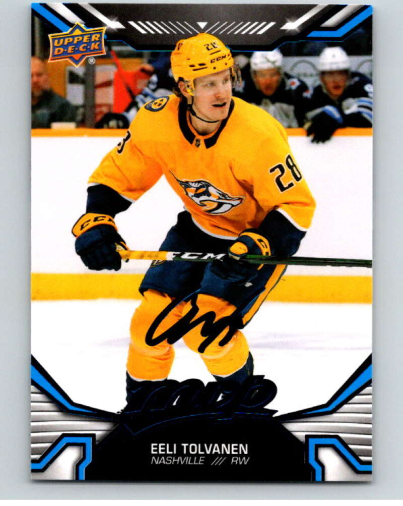 2022-23 UD MVP Blue Script #113 Eeli Tolvanen Nashville Predators V86173 Image 1