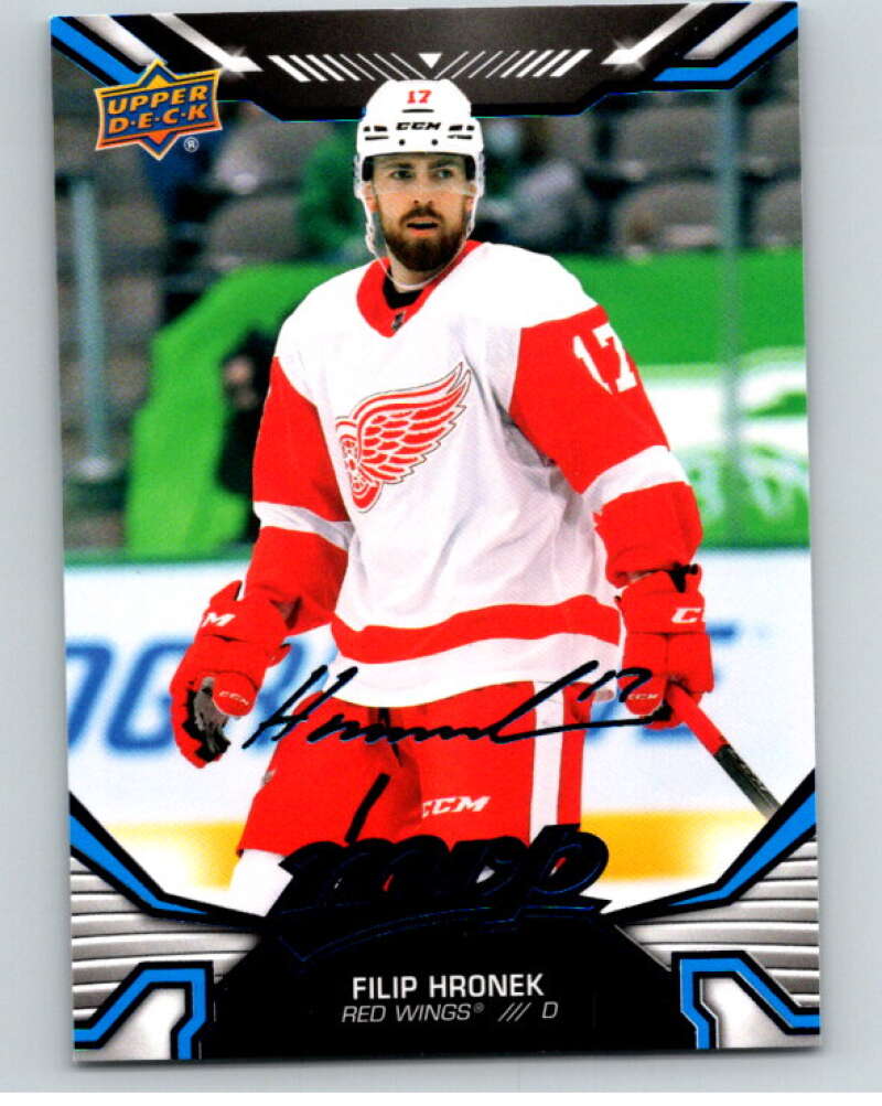 2022-23 UD MVP Blue Script #123 Filip Hronek Detroit Red Wings V86183 Image 1
