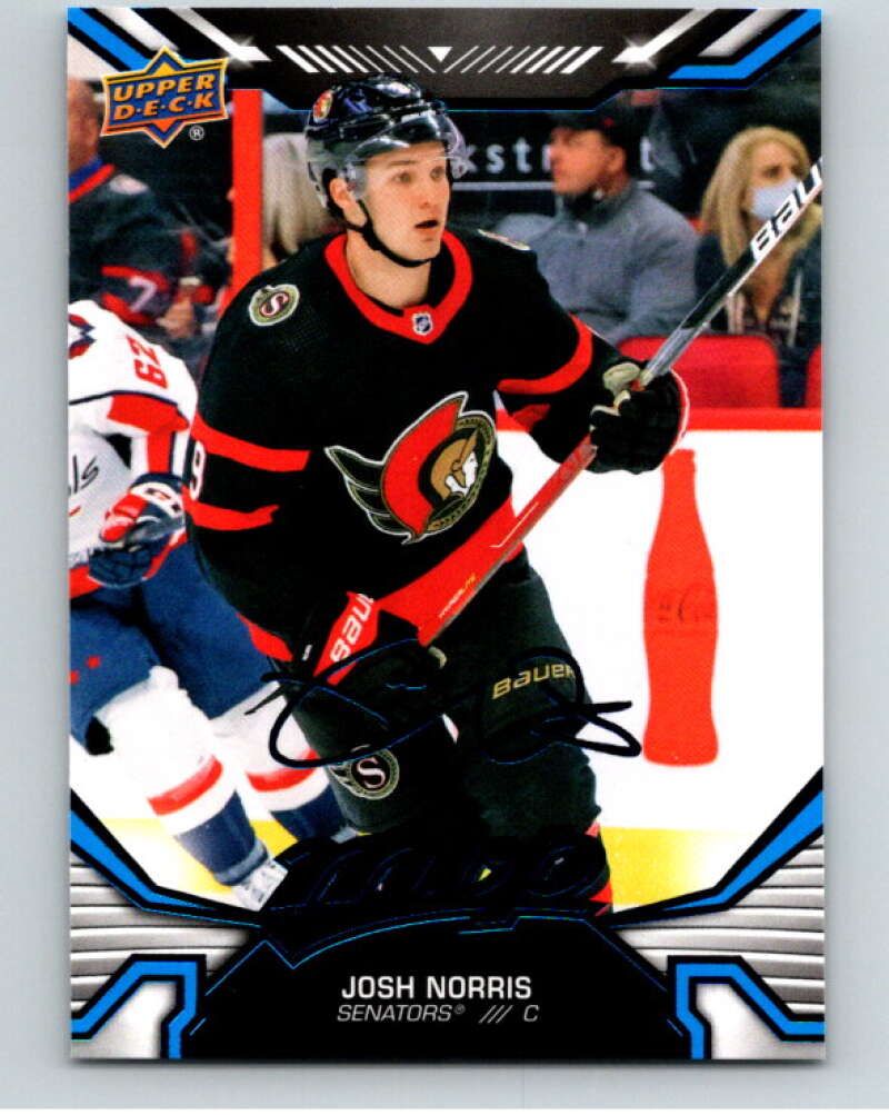 2022-23 UD MVP  Blue Script #127 Josh Norris  Ottawa Senators  V86187 Image 1