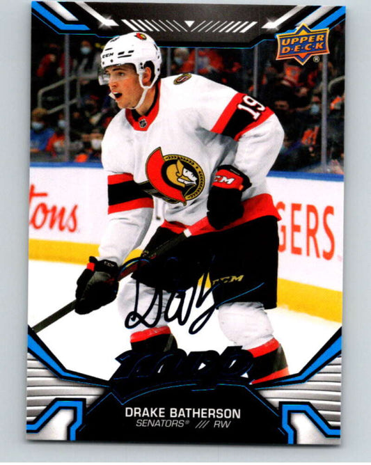 2022-23 UD MVP  Blue Script #129 Drake Batherson  Ottawa Senators  V86189 Image 1