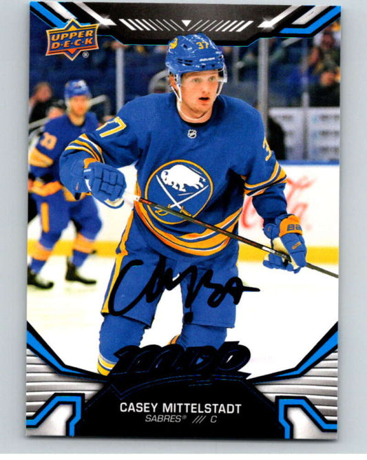 2022-23 UD MVP  Blue Script #130 Casey Mittelstadt  Buffalo Sabres  V86190 Image 1