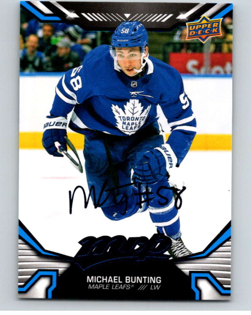 2022-23 UD MVP Blue Script #132 Michael Bunting Toronto Maple Leafs V86192 Image 1