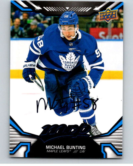 2022-23 UD MVP  Blue Script #132 Michael Bunting  Toronto Maple Leafs  V86192 Image 1