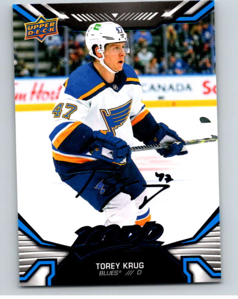 2022-23 UD MVP Blue Script #133 Torey Krug St. Louis Blues V86193 Image 1