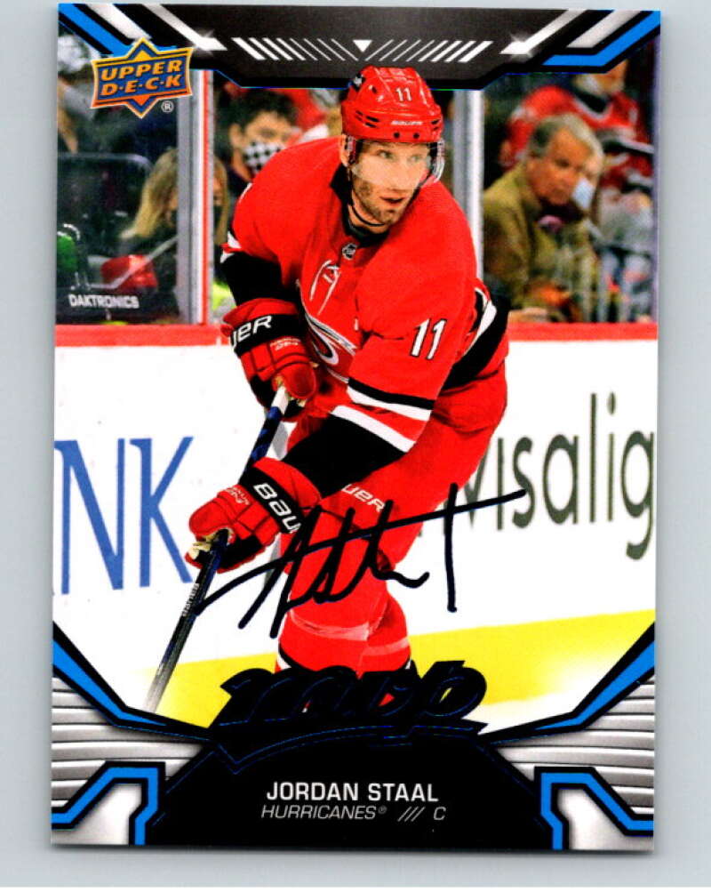 2022-23 UD MVP Blue Script #136 Jordan Staal Carolina Hurricanes V86196 Image 1