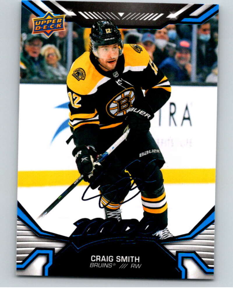 2022-23 UD MVP Blue Script #140 Craig Smith Boston Bruins V86200 Image 1