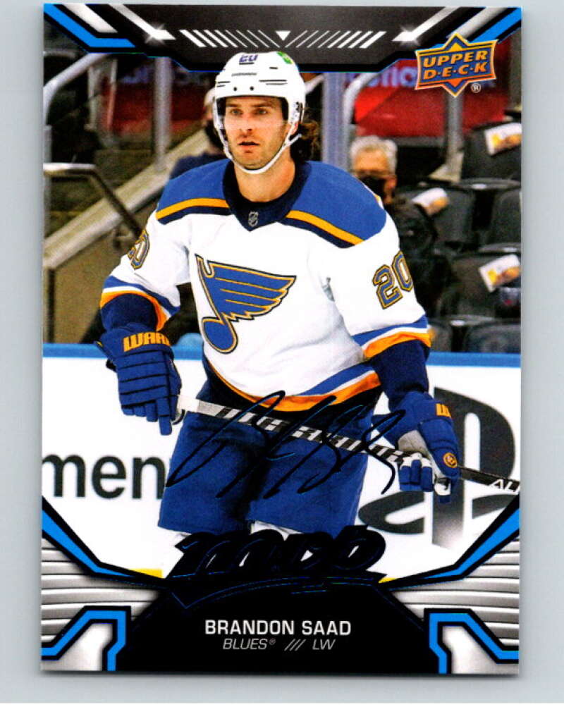 2022-23 UD MVP Blue Script #150 Brandon Saad St. Louis Blues V86210 Image 1