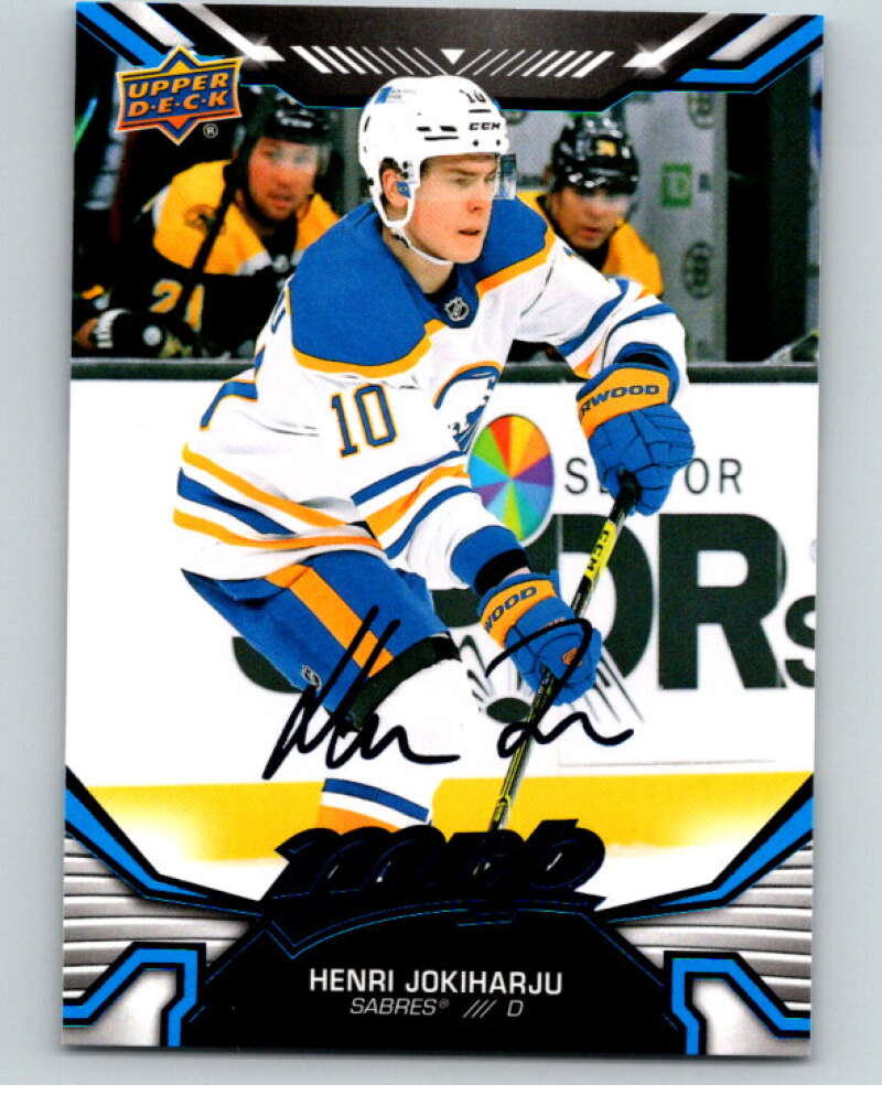 2022-23 UD MVP Blue Script #155 Henri Jokiharju Buffalo Sabres V86215 Image 1