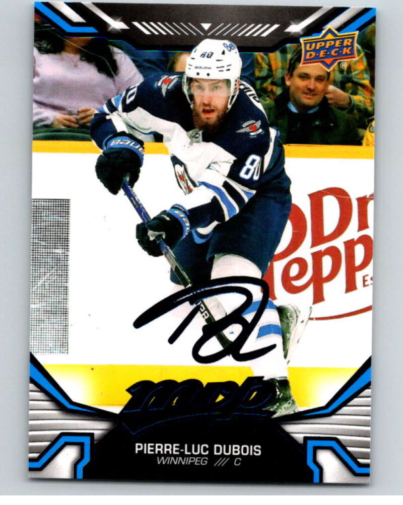 2022-23 UD MVP Blue Script #156 Pierre-Luc Dubois Winnipeg Jets V86216 Image 1
