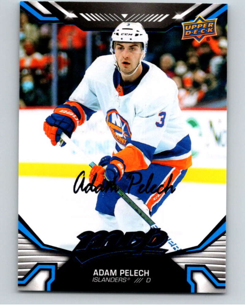 2022-23 UD MVP Blue Script #158 Adam Pelech New York Islanders V86218 Image 1