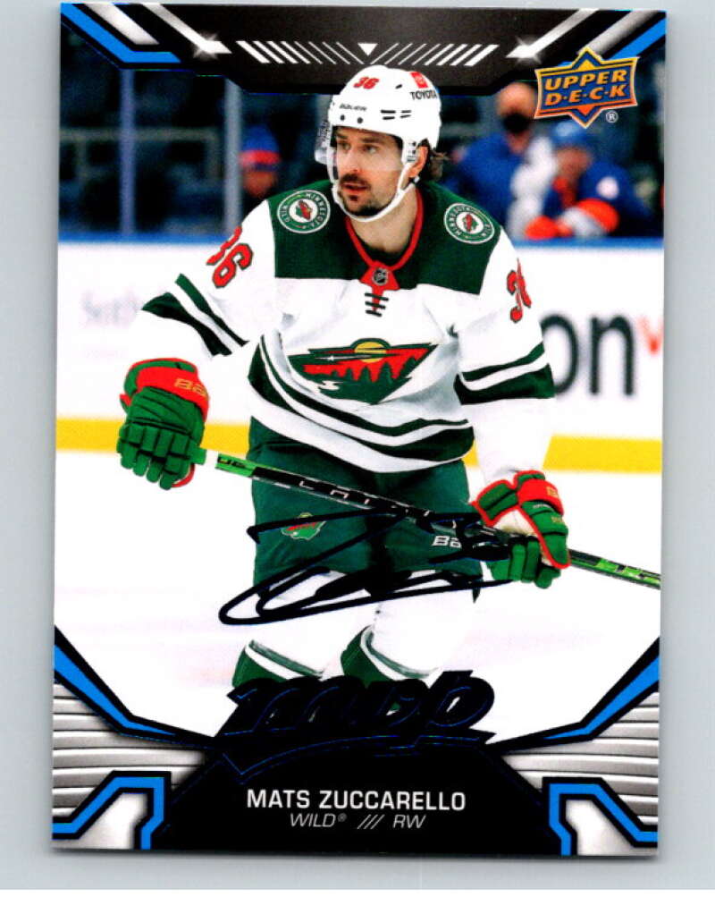 2022-23 UD MVP Blue Script #162 Mats Zuccarello Minnesota Wild V86222 Image 1
