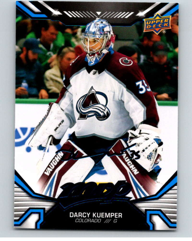 2022-23 UD MVP Blue Script #166 Darcy Kuemper Colorado Avalanche V86226 Image 1