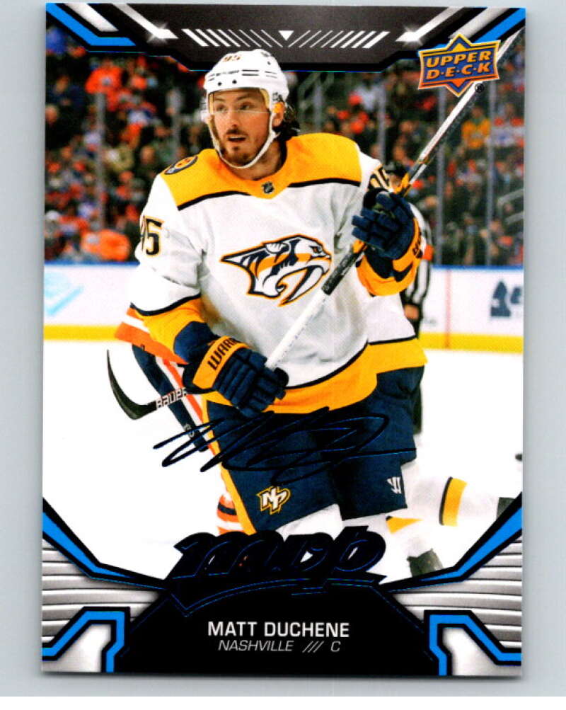 2022-23 UD MVP Blue Script #168 Matt Duchene Nashville Predators V86228 Image 1
