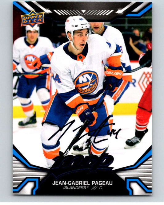 2022-23 UD MVP  Blue Script #175 Jean-Gabriel Pageau  New York Islanders  V86235 Image 1