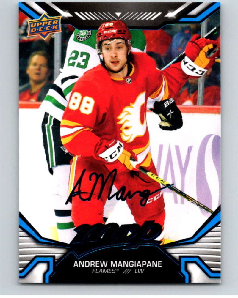2022-23 UD MVP Blue Script #176 Andrew Mangiapane Calgary Flames V86236 Image 1