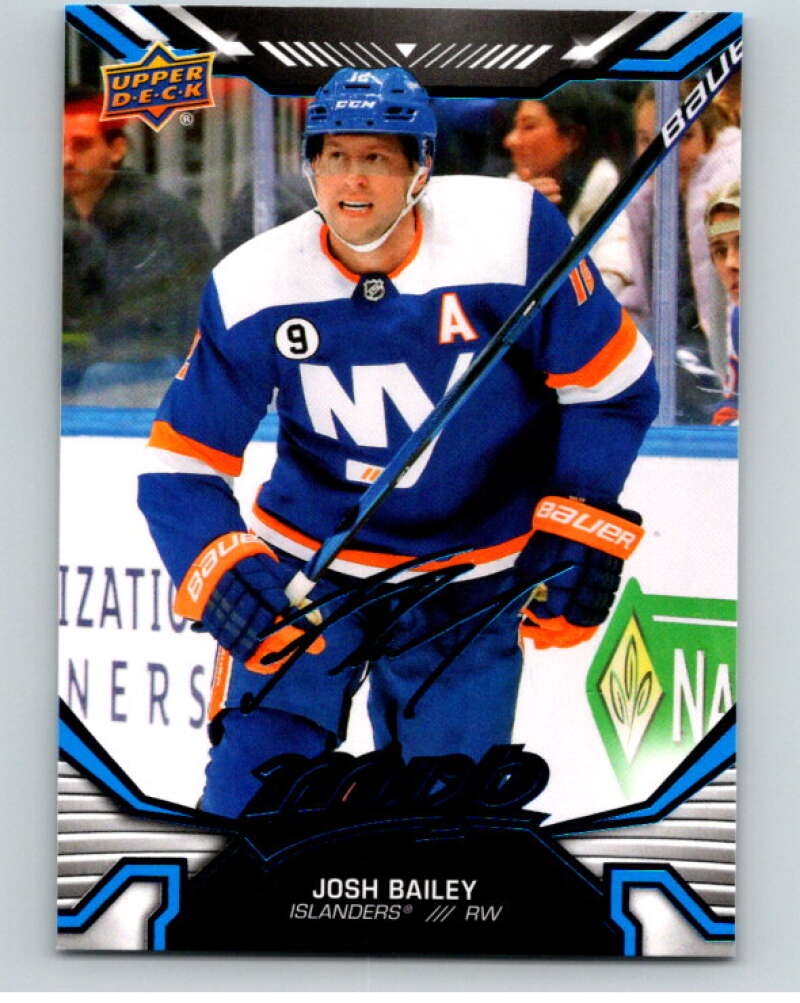 2022-23 UD MVP Blue Script #179 Josh Bailey New York Islanders V86239 Image 1
