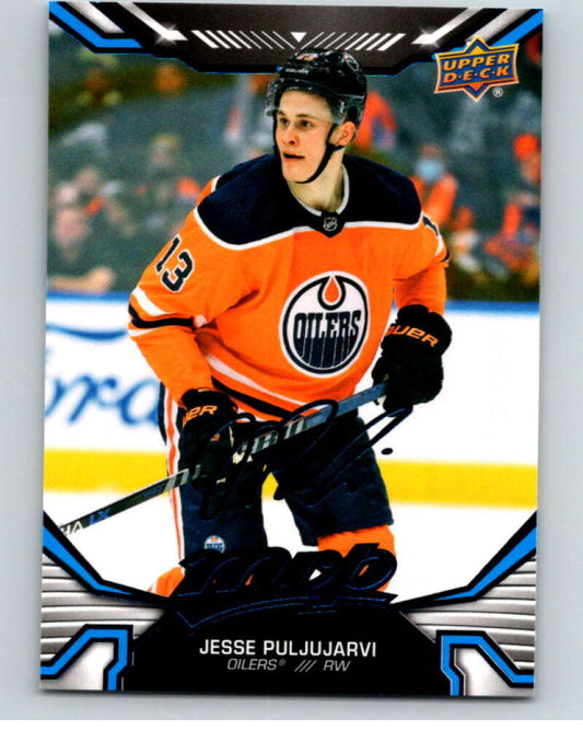 2022-23 UD MVP  Blue Script #180 Jesse Puljujarvi  Edmonton Oilers  V86240 Image 1