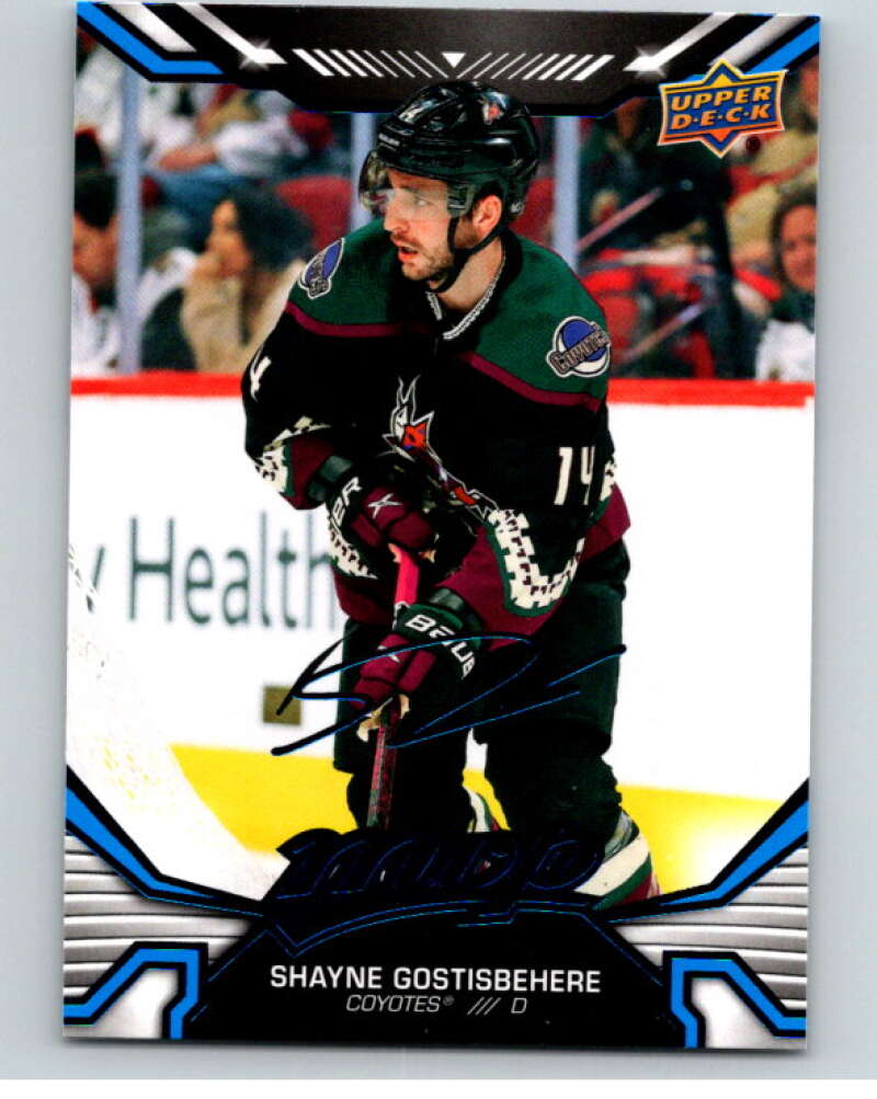 2022-23 UD MVP Blue Script #181 Shayne Gostisbehere Arizona Coyotes V86241 Image 1