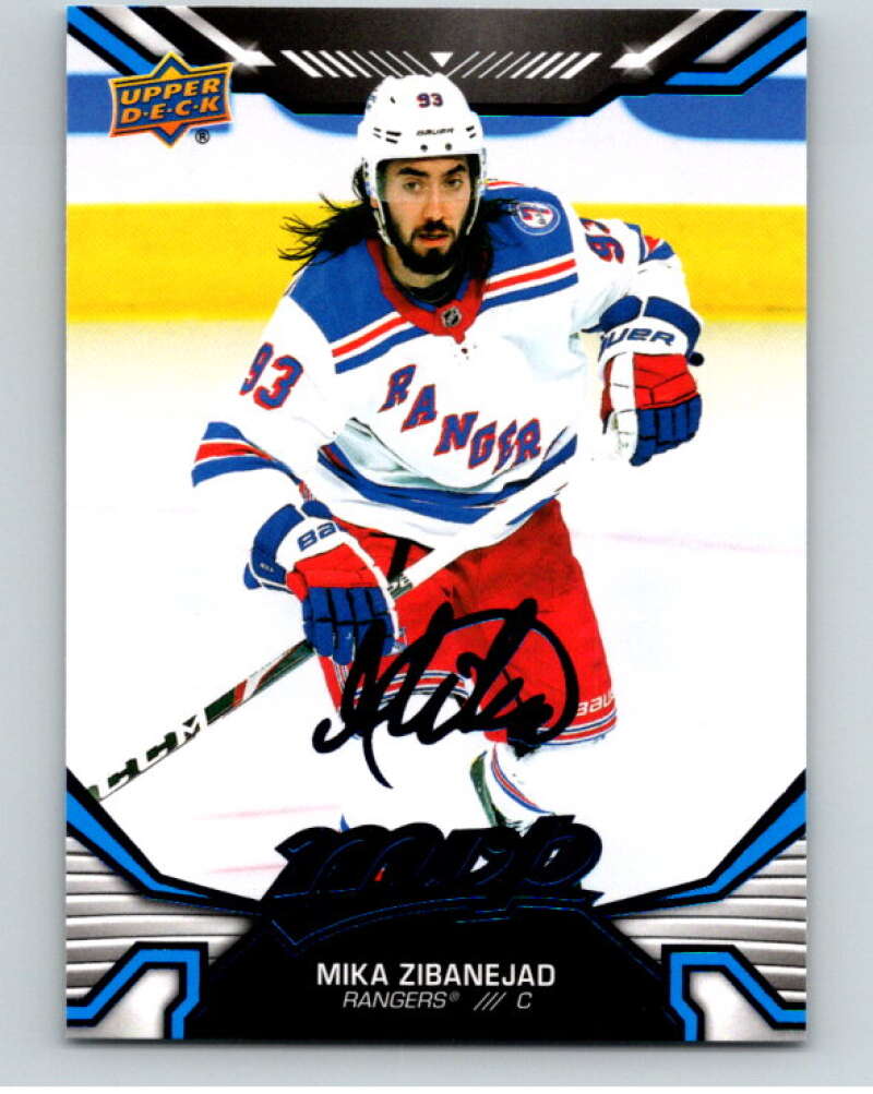 2022-23 UD MVP Blue Script #185 Mika Zibanejad New York Rangers V86245 Image 1