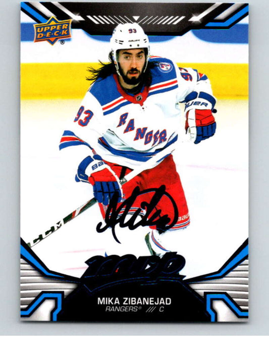 2022-23 UD MVP  Blue Script #185 Mika Zibanejad  New York Rangers  V86245 Image 1