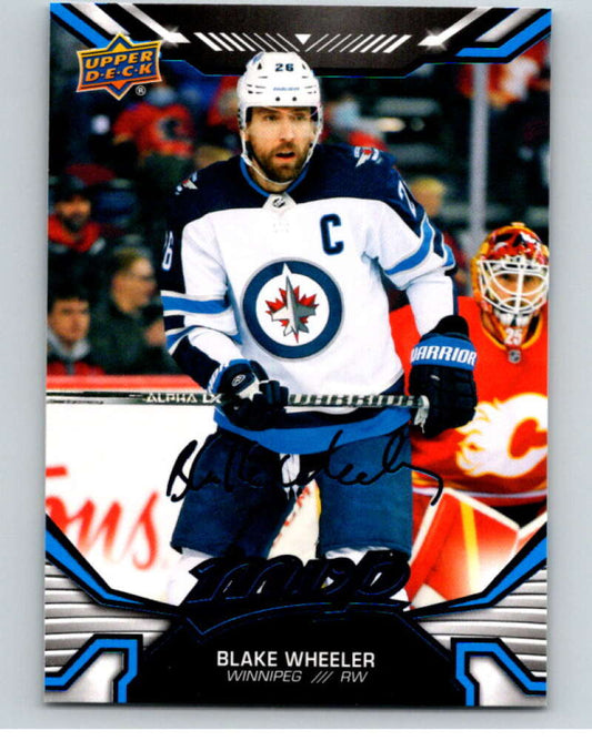 2022-23 UD MVP  Blue Script #186 Blake Wheeler  Winnipeg Jets  V86246 Image 1