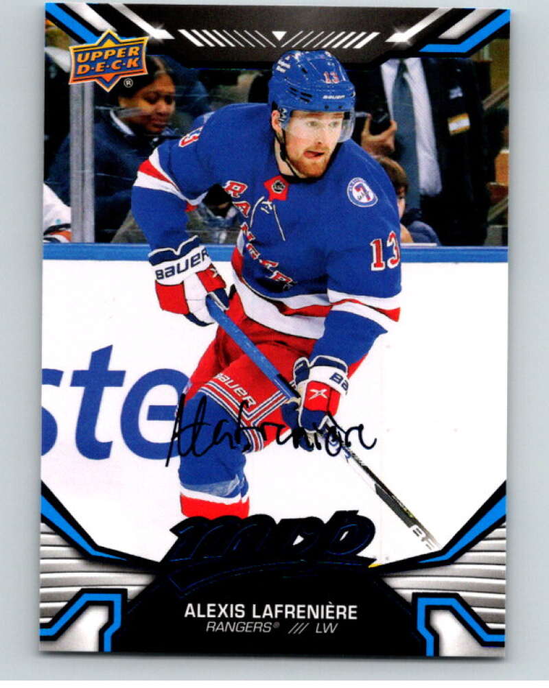 2022-23 UD MVP Blue Script #192 Alexis Lafreniere New York Rangers V86252 Image 1