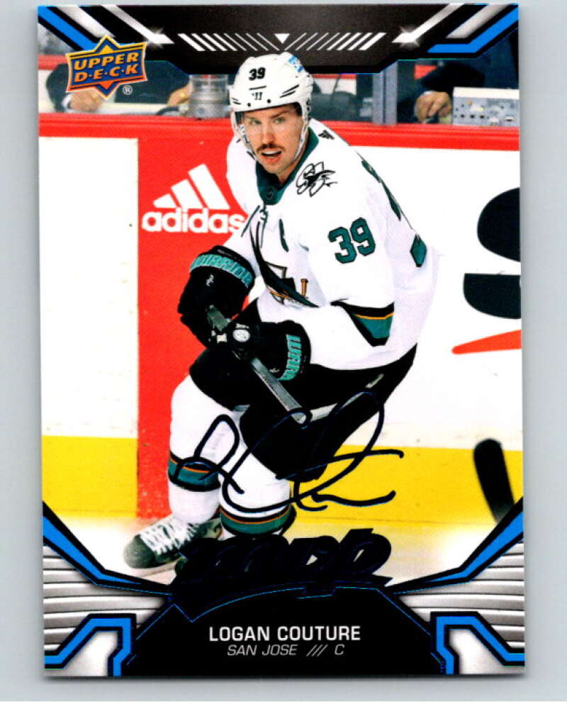 2022-23 UD MVP Blue Script #193 Logan Couture San Jose Sharks V86253 Image 1