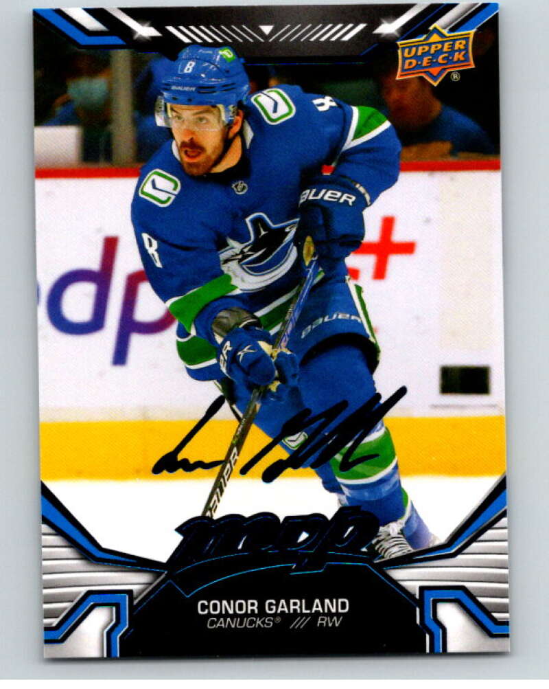 2022-23 UD MVP Blue Script #204 Conor Garland Vancouver Canucks V86264 Image 1