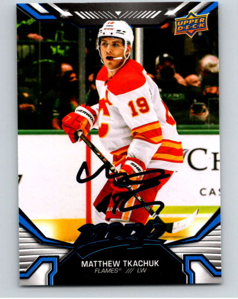 2022-23 UD MVP Blue Script #206 Matthew Tkachuk Calgary Flames V86266 Image 1