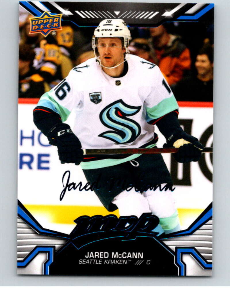 2022-23 UD MVP Blue Script #209 Jared McCann Seattle Kraken V86269 Image 1