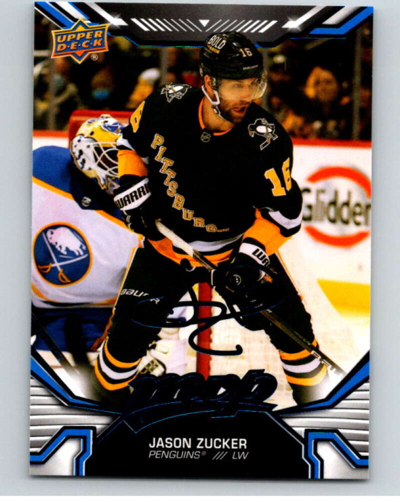 2022-23 UD MVP Blue Script #210 Jason Zucker Pittsburgh Penguins V86270 Image 1
